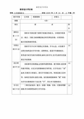 教学设计评议-第1张图片-马瑞范文网