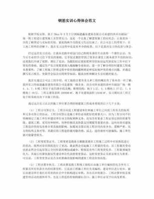 钢筋模板实训个人总结,钢筋模板实训个人总结怎么写 -第2张图片-马瑞范文网