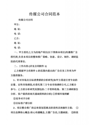 广告公司合同模板（广告公司协议书简单）-第2张图片-马瑞范文网