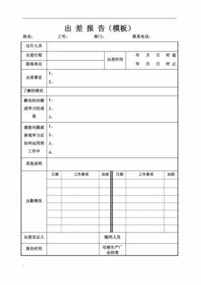  出差报告模板「出差报告模板怎么写」-第1张图片-马瑞范文网