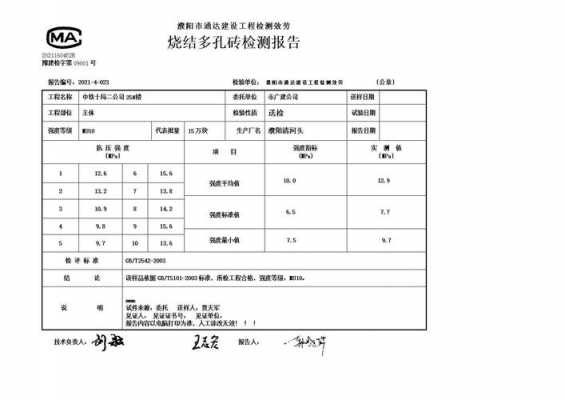 砖检验报告-砖检测报告模板-第1张图片-马瑞范文网