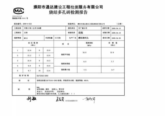 砖检验报告-砖检测报告模板-第2张图片-马瑞范文网