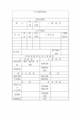  转户口申请表模板「怎么写转户口申请表」-第1张图片-马瑞范文网