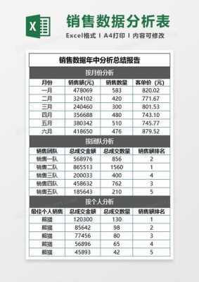  销售总结数据模板「销售的数据总结报告」-第3张图片-马瑞范文网