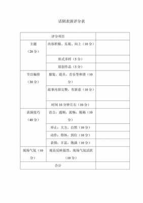 文艺演出评分明细-第1张图片-马瑞范文网