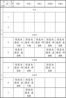 微机室课程表模板_微机室授课内容-第1张图片-马瑞范文网