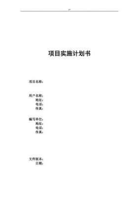 项目模板规划（项目规划方案模板）-第1张图片-马瑞范文网