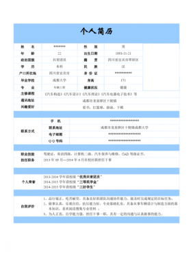 大学申请个人简历模板_大学申请表个人经历怎么写-第1张图片-马瑞范文网