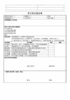 员工转正鉴定表模板-第3张图片-马瑞范文网