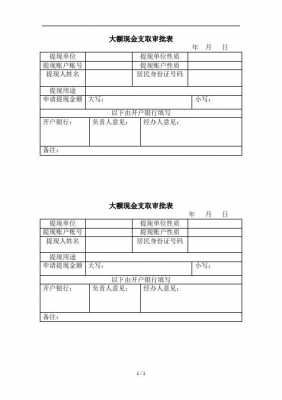 银行卡取现金申请表模板-第3张图片-马瑞范文网