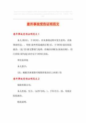 个人受伤事故证明模板_个人意外受伤事故说明-第1张图片-马瑞范文网