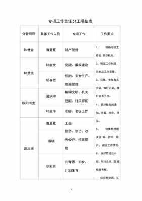 公司工作职责分工模板_公司的分工-第1张图片-马瑞范文网