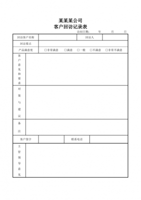 客服回访记录怎么写-第3张图片-马瑞范文网