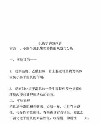 机能实验报告模板_机能实验报告模板下载-第1张图片-马瑞范文网