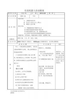 乐高教学设计模板-第1张图片-马瑞范文网