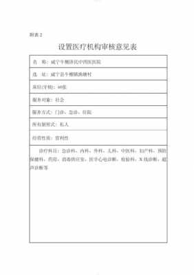 医疗机构设置审批模板,医疗机构设置审批模板图片 -第2张图片-马瑞范文网