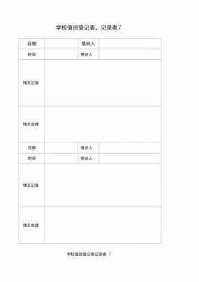 学校假期值班日志模板（假期校园值班日志）-第2张图片-马瑞范文网