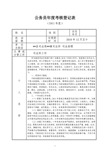 个人工作年度考核表模板,本人年度工作考核 -第3张图片-马瑞范文网