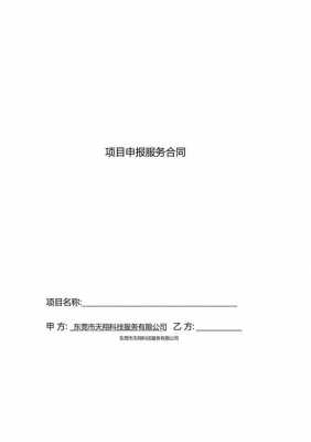  项目申报经理合同模板「项目申报经理合同模板图片」-第2张图片-马瑞范文网