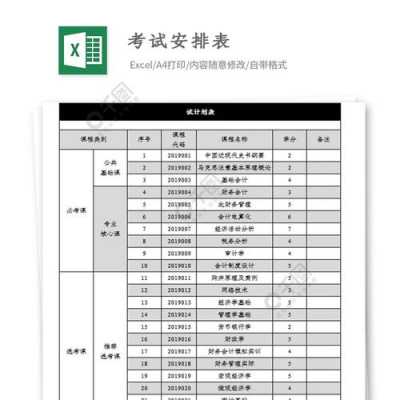 关于考试计划表模板下载的信息-第2张图片-马瑞范文网