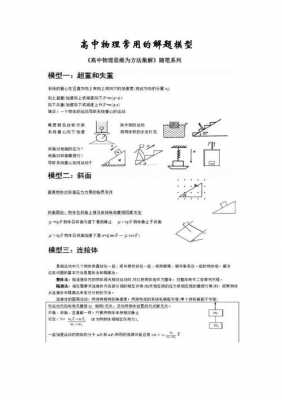 初高中物理题 初高物理解题万能模板-第3张图片-马瑞范文网