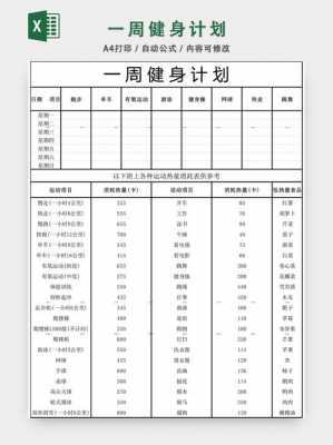 健身每天计划一周表-一天健身训练计划模板-第2张图片-马瑞范文网