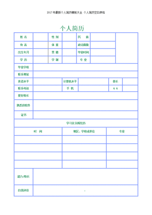 高中毕业简历模板表格_高中生毕业简历怎么写-第2张图片-马瑞范文网