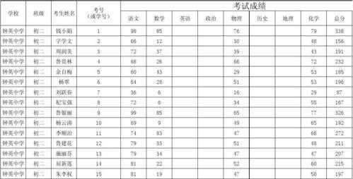 学业水平成绩模板_学业水平成绩表-第2张图片-马瑞范文网