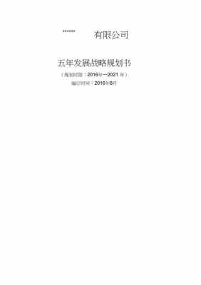 公司五年计划书模板的简单介绍-第3张图片-马瑞范文网