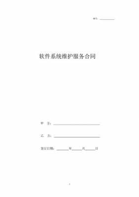 软件系统维护服务合同-软件平台维护合同模板-第3张图片-马瑞范文网