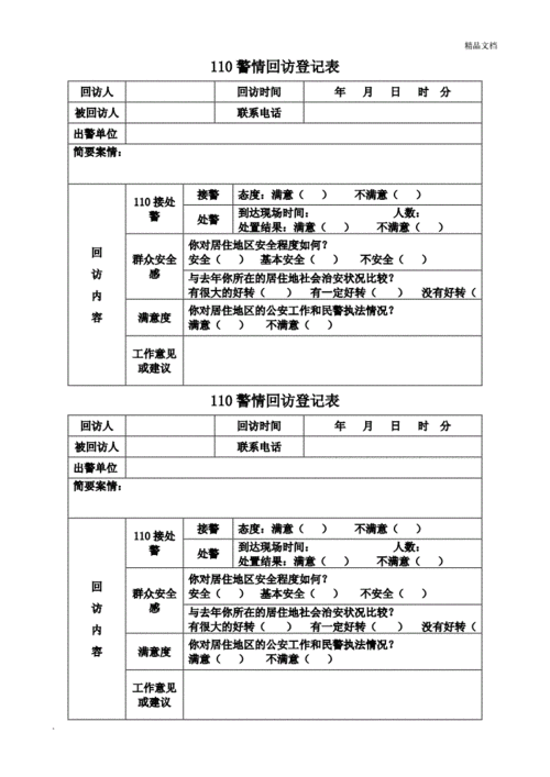 行政案件回访表模板_案件回访登记表模板-第3张图片-马瑞范文网