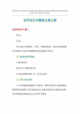 信息费合作协议模板,信息合作协议书 -第2张图片-马瑞范文网