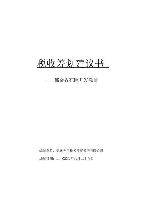 税收筹划建议书模板_税收筹划建议书模板范文-第3张图片-马瑞范文网