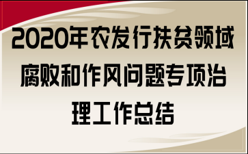 扶贫领域专项治理工作 扶贫专项治理内容模板-第2张图片-马瑞范文网