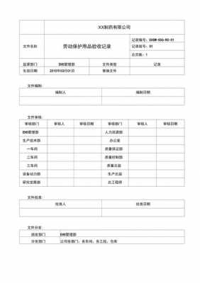 劳保用品检验报告模板（劳保用品验收表）-第1张图片-马瑞范文网