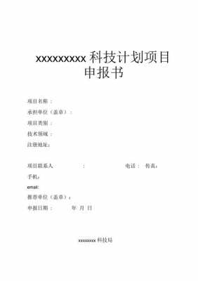  申报项目的文件模板「申报项目报告怎么写」-第3张图片-马瑞范文网