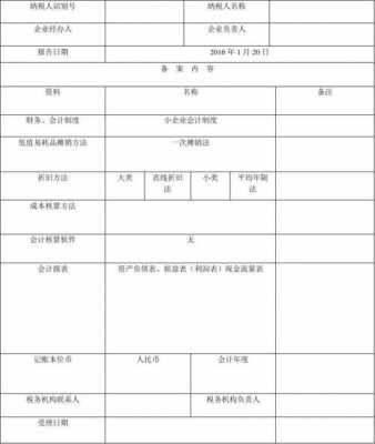 备案财务制度 财务备案表模板-第2张图片-马瑞范文网