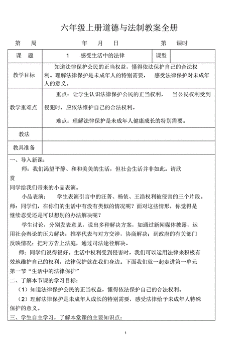  法律教学设计模板「法律教案模板」-第2张图片-马瑞范文网