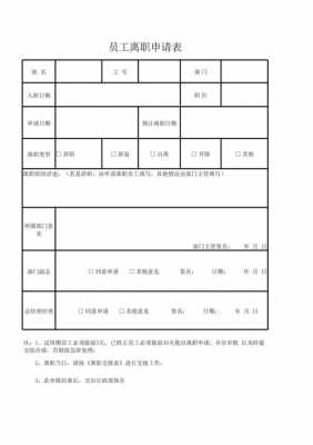 辞职员工登记表模板-第2张图片-马瑞范文网