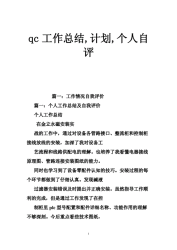  qc年度总结模板下载「qc年度工作总结与工作计划模板」-第3张图片-马瑞范文网