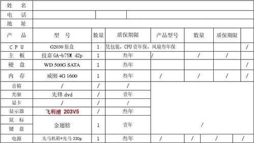 电脑质保书模板下载（电脑质保单）-第2张图片-马瑞范文网