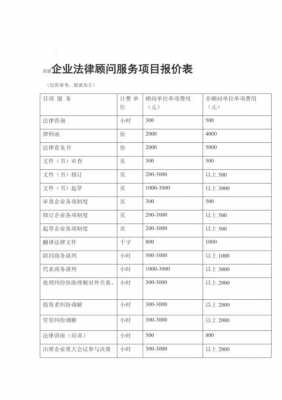 法律服务项目-第1张图片-马瑞范文网