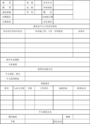 家庭成员履历 家庭履历表模板下载-第3张图片-马瑞范文网