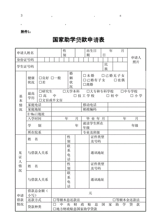 助学贷款申请表模板哪里导出 助学贷款申请表模板-第3张图片-马瑞范文网