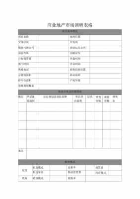 调研表格模板,调研表格模板word -第2张图片-马瑞范文网