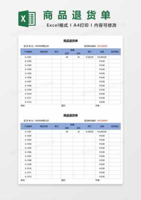 退货明细单模板,退货明细表格 -第2张图片-马瑞范文网