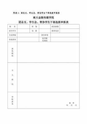 大学团总支申请表模板-第2张图片-马瑞范文网