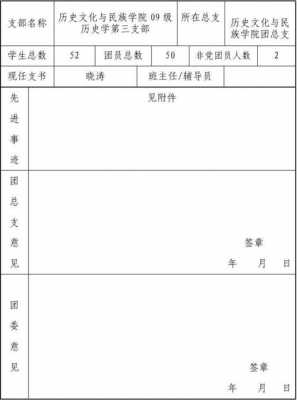 大学团总支申请表模板-第3张图片-马瑞范文网