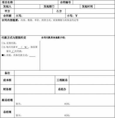  销售合同会签单模板「销售合同会签单填写范例图片」-第2张图片-马瑞范文网