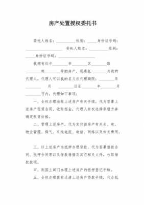 委托处理房产的委托书怎么写?-房产处置委托函模板-第2张图片-马瑞范文网